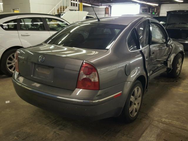 WVWAD63B65P050148 - 2005 VOLKSWAGEN PASSAT GLS GRAY photo 4