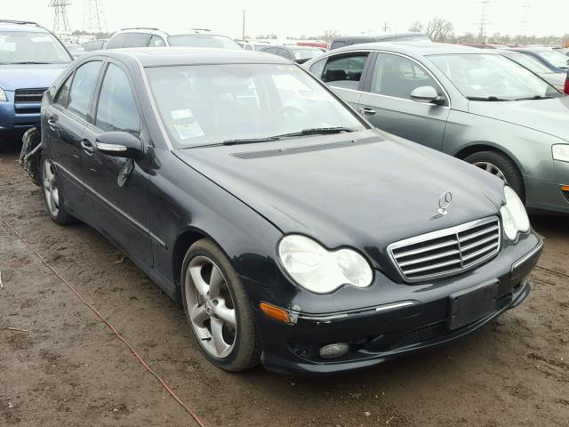 WDBRF52H26F749411 - 2006 MERCEDES-BENZ C GENERATI BLACK photo 1