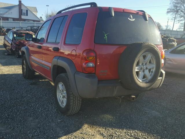 1J4GL48KX2W271113 - 2002 JEEP LIBERTY SP RED photo 3