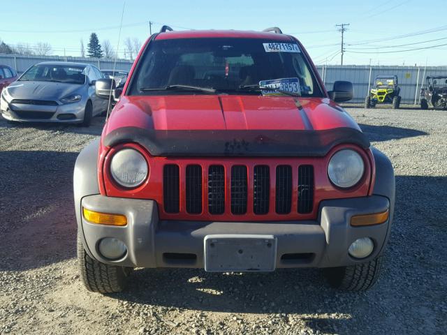 1J4GL48KX2W271113 - 2002 JEEP LIBERTY SP RED photo 9