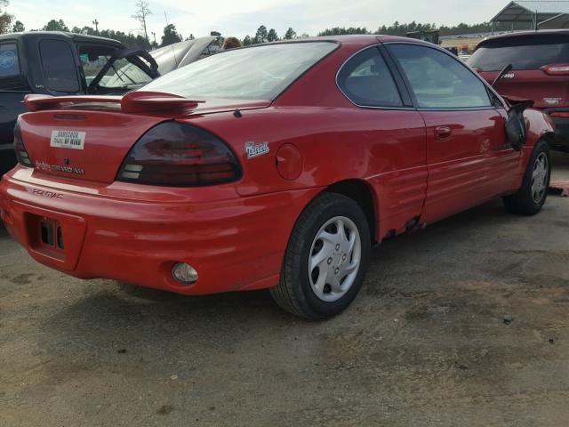 1G2NF12T21M501276 - 2001 PONTIAC GRAND AM S RED photo 4