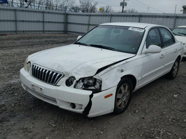 KNAGD128135246328 - 2003 KIA OPTIMA LX WHITE photo 2