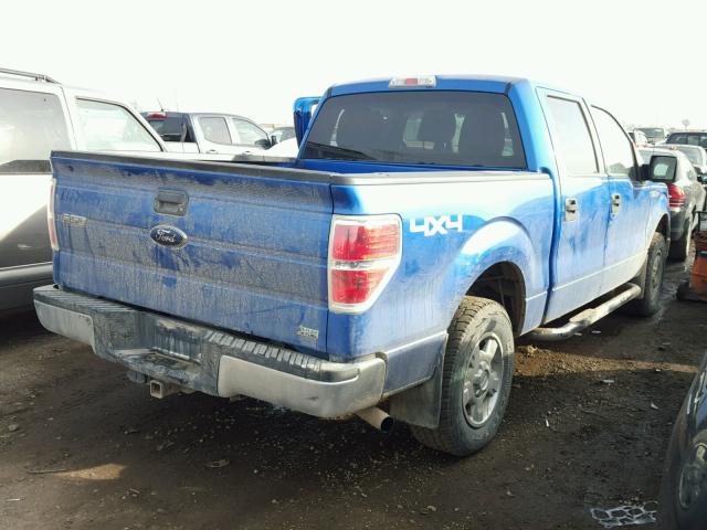 1FTFW1EV6AFC51204 - 2010 FORD F150 SUPER BLUE photo 4