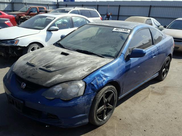 JH4DC53043C020108 - 2003 ACURA RSX TYPE-S BLUE photo 2