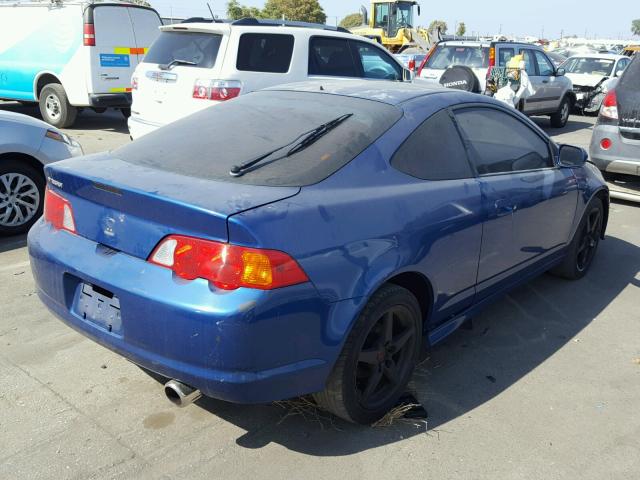 JH4DC53043C020108 - 2003 ACURA RSX TYPE-S BLUE photo 4