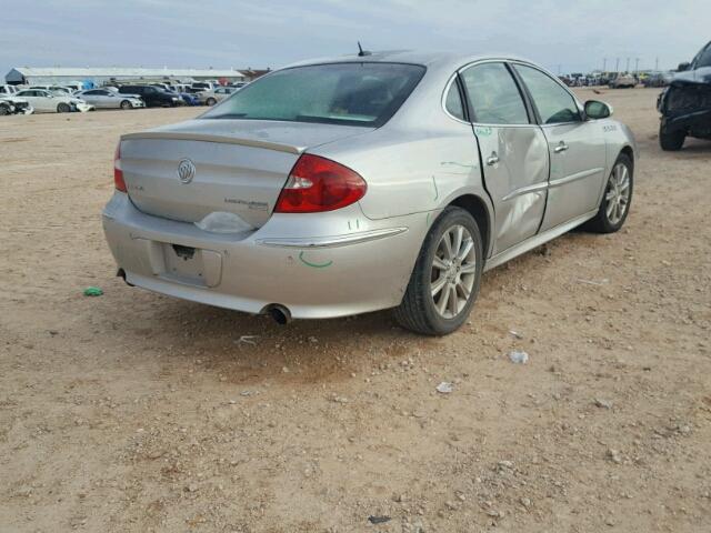 2G4WN58C581321549 - 2008 BUICK LACROSSE S SILVER photo 4