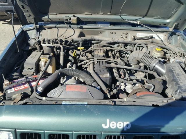 1J4FF48S3YL161503 - 2000 JEEP CHEROKEE S GREEN photo 7