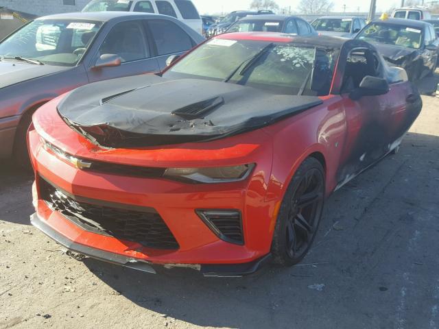 1G1FE1R7XH0161655 - 2017 CHEVROLET CAMARO SS Rojo foto 2