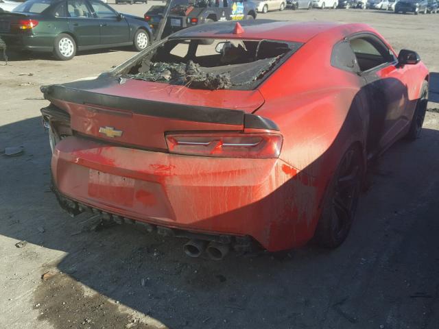 1G1FE1R7XH0161655 - 2017 CHEVROLET CAMARO SS Rojo foto 4