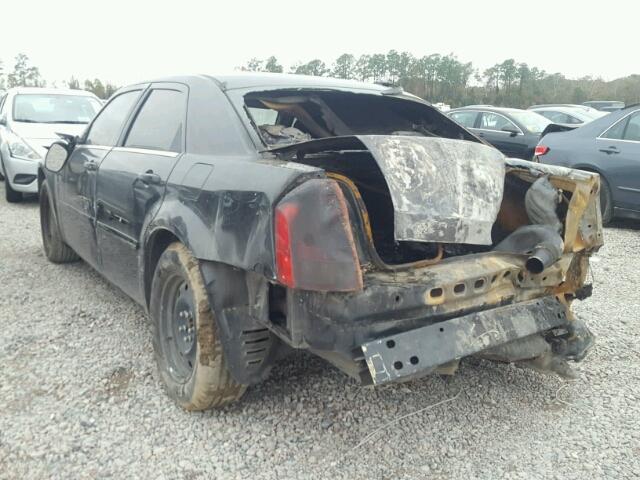 2C3KA43R16H413738 - 2006 CHRYSLER 300 BLACK photo 3