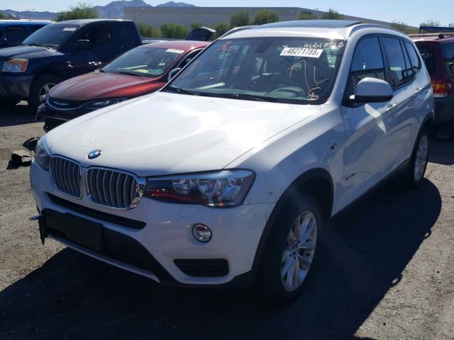 5UXWZ7C50H0T43546 - 2017 BMW X3 SDRIVE2 WHITE photo 2