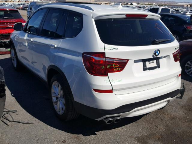 5UXWZ7C50H0T43546 - 2017 BMW X3 SDRIVE2 WHITE photo 3