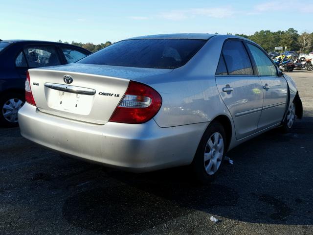 4T1BE32K04U858363 - 2004 TOYOTA CAMRY LE SILVER photo 4