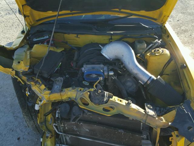 1ZVHT82H665207111 - 2006 FORD MUSTANG GT YELLOW photo 7