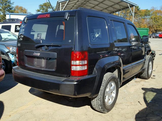 1C4PJLAK4CW126750 - 2012 JEEP LIBERTY SP BLACK photo 4