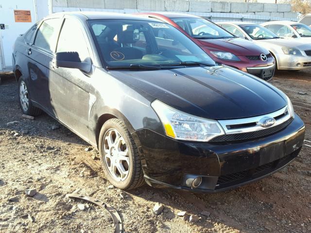 1FAHP35N08W263012 - 2008 FORD FOCUS SE BLACK photo 1