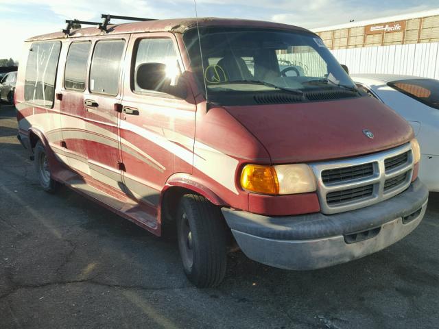 2B6HB11Y1WK136706 - 1998 DODGE RAM VAN B1 RED photo 1