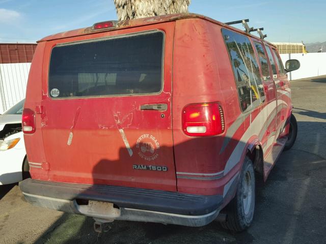 2B6HB11Y1WK136706 - 1998 DODGE RAM VAN B1 RED photo 4