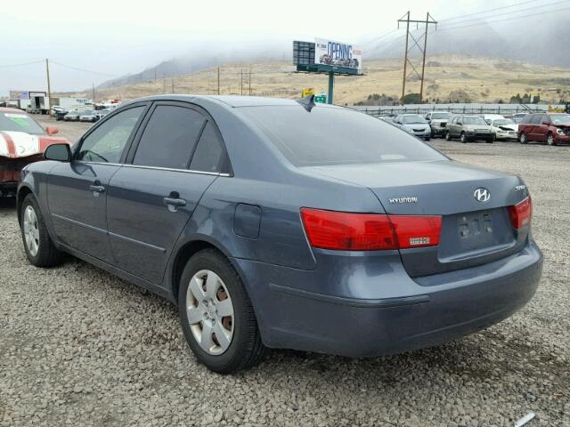 5NPET46C39H447525 - 2009 HYUNDAI SONATA GLS GRAY photo 3