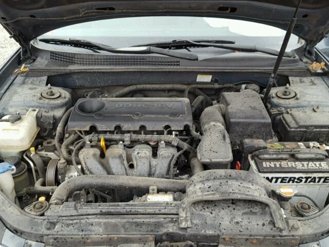 5NPET46C39H447525 - 2009 HYUNDAI SONATA GLS GRAY photo 7