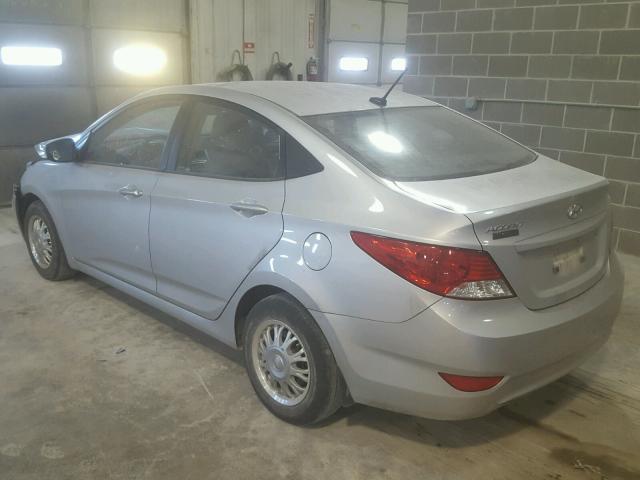 KMHCT4AE2CU119716 - 2012 HYUNDAI ACCENT GLS GRAY photo 3