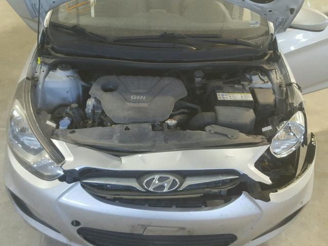 KMHCT4AE2CU119716 - 2012 HYUNDAI ACCENT GLS GRAY photo 7