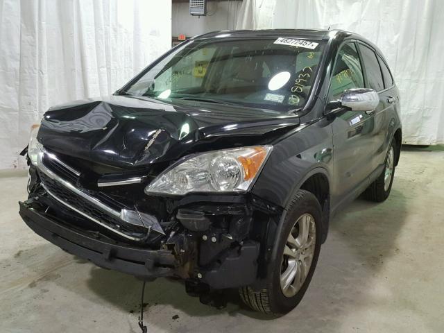 5J6RE4H51AL042994 - 2010 HONDA CR-V EX BLACK photo 2