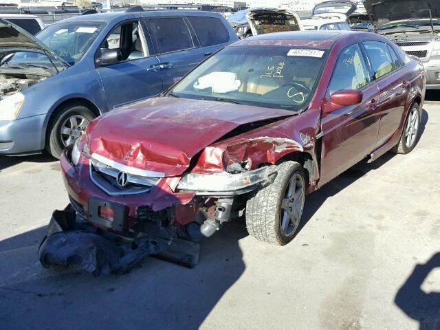 19UUA66284A014725 - 2004 ACURA TL RED photo 2