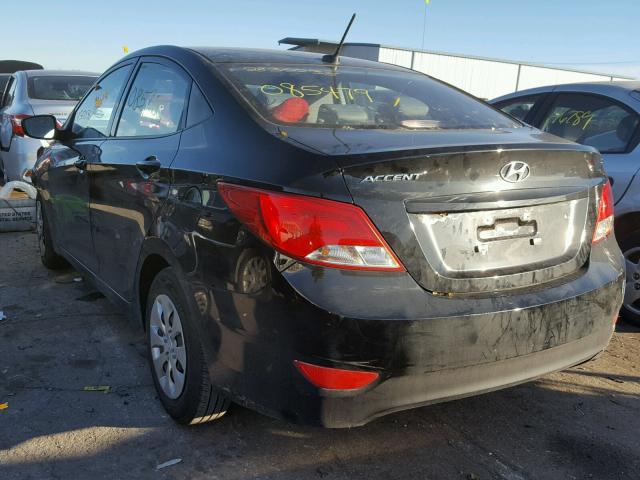 KMHCT4AE2HU334861 - 2017 HYUNDAI ACCENT SE BLACK photo 3