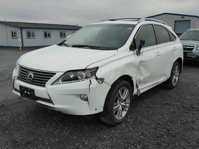 JTJBK1BA8F2483469 - 2015 LEXUS RX 350 WHITE photo 2