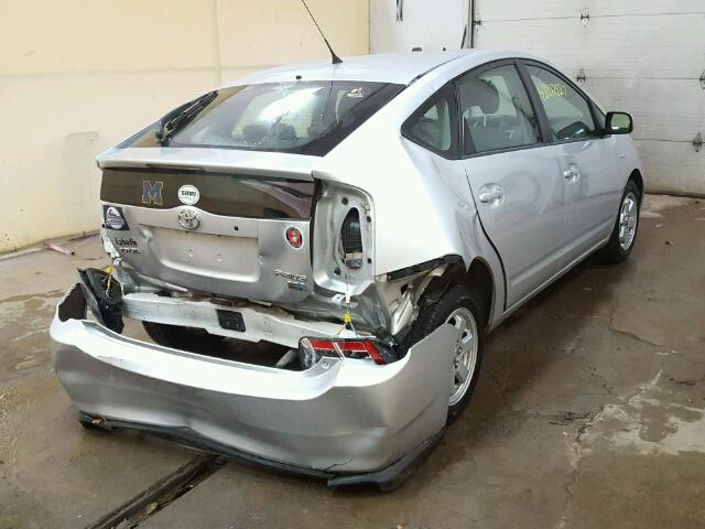 JTDKB20U597857663 - 2009 TOYOTA PRIUS SILVER photo 4