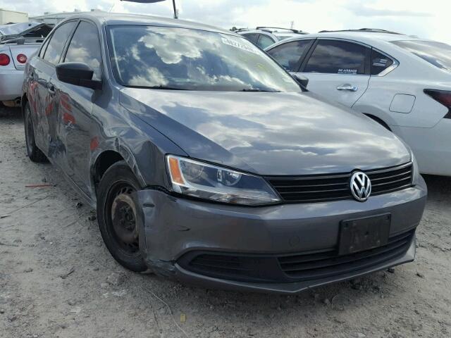 3VW2K7AJ4BM068463 - 2011 VOLKSWAGEN JETTA BASE CHARCOAL photo 1