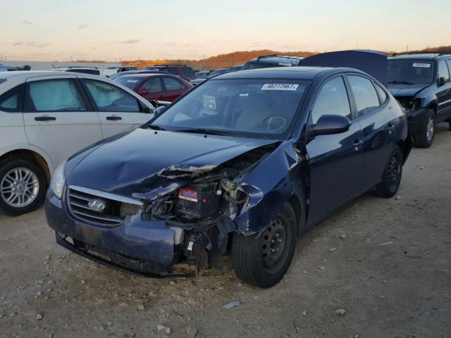 KMHDU46D18U374981 - 2008 HYUNDAI ELANTRA GL BLUE photo 2