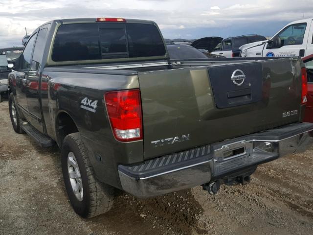 1N6AA06B94N504238 - 2004 NISSAN TITAN XE GREEN photo 3