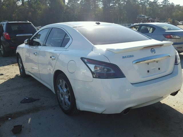 1N4AA5AP1EC458765 - 2014 NISSAN MAXIMA S WHITE photo 3