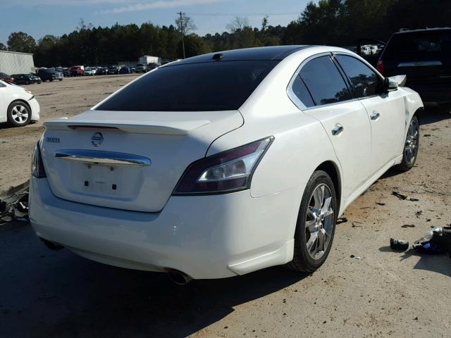 1N4AA5AP1EC458765 - 2014 NISSAN MAXIMA S WHITE photo 4