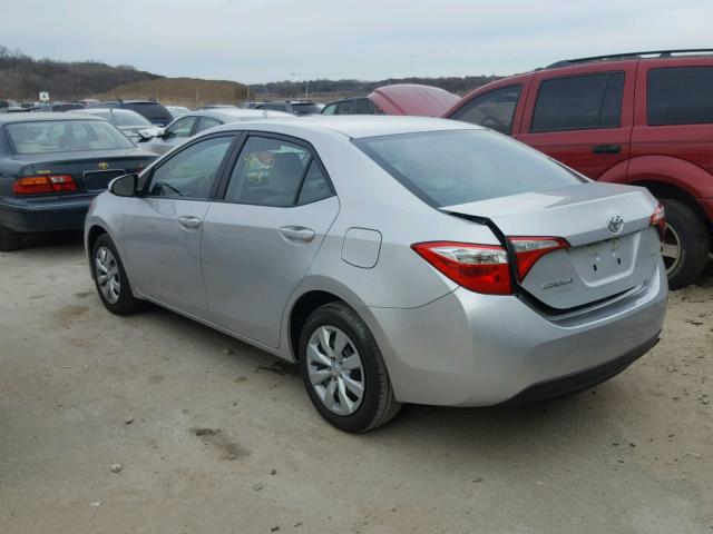 5YFBURHE0GP399672 - 2016 TOYOTA COROLLA L GRAY photo 3