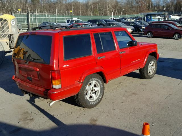 1J4FJ68S1WL266063 - 1998 JEEP CHEROKEE S RED photo 4