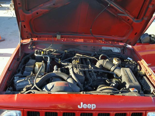 1J4FJ68S1WL266063 - 1998 JEEP CHEROKEE S RED photo 7