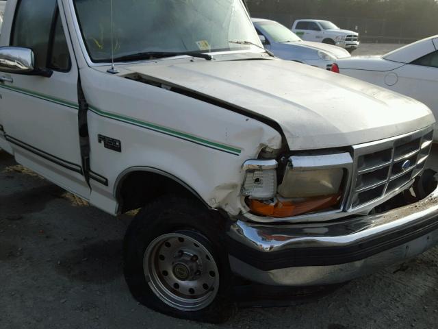 1FTEF15N4SNA36696 - 1995 FORD F150 WHITE photo 10