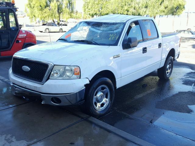 1FTPW12507KB53276 - 2007 FORD F150 SUPER WHITE photo 2