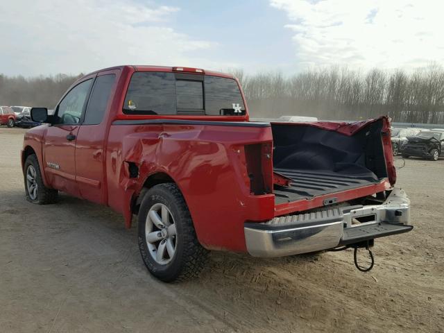 1N6AA06A88N342924 - 2008 NISSAN TITAN XE RED photo 3