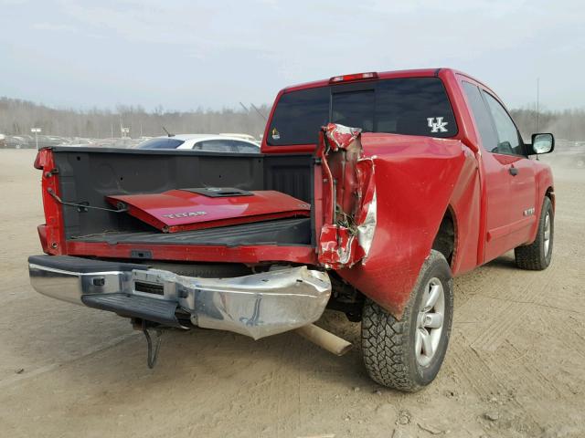 1N6AA06A88N342924 - 2008 NISSAN TITAN XE RED photo 9