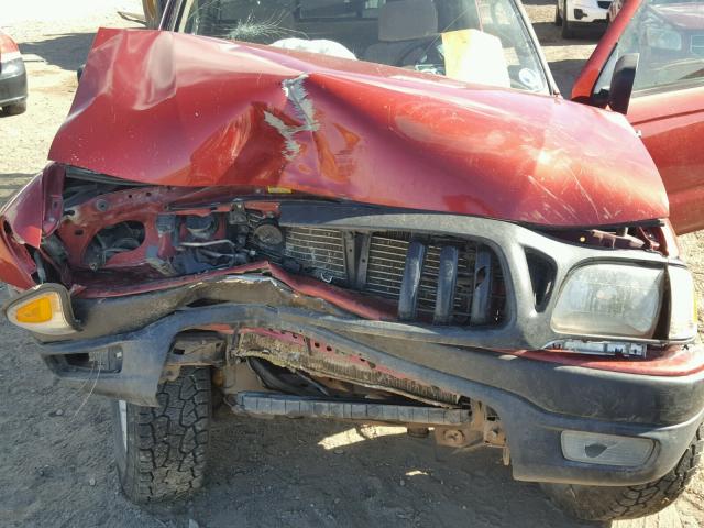 5TEWN72N83Z223548 - 2003 TOYOTA TACOMA XTR MAROON photo 7