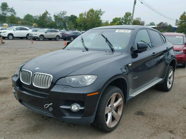 5UXFG83539LZ92916 - 2009 BMW X6 BLACK photo 2