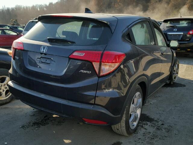 3CZRU6H33HM715614 - 2017 HONDA HR-V LX GRAY photo 4