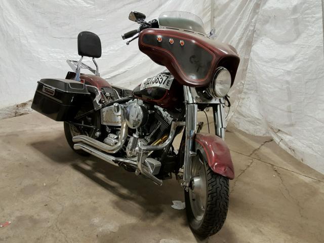 1HD1BMY12YY042832 - 2000 HARLEY-DAVIDSON FLSTF MAROON photo 1