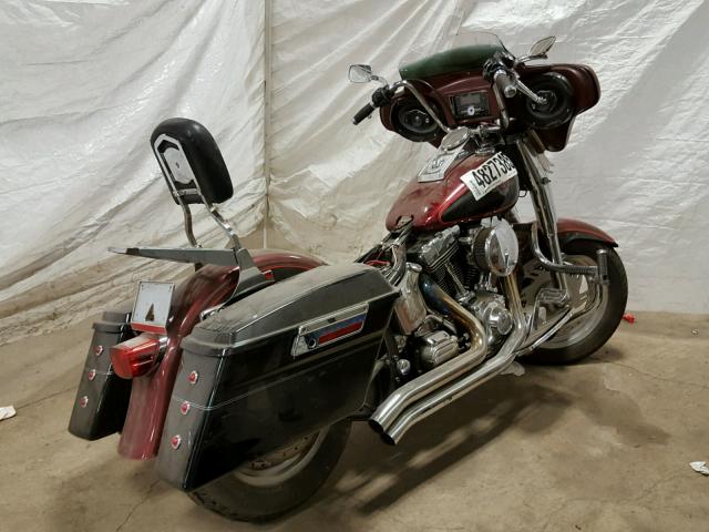 1HD1BMY12YY042832 - 2000 HARLEY-DAVIDSON FLSTF MAROON photo 4