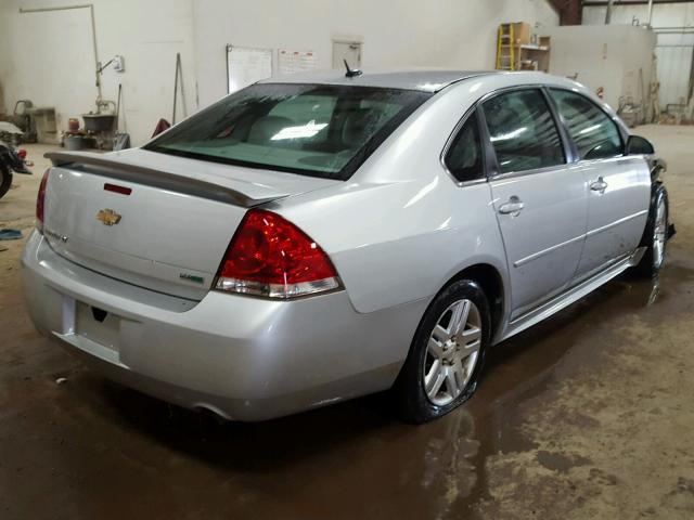 2G1WB5E35C1156279 - 2012 CHEVROLET IMPALA LT SILVER photo 4