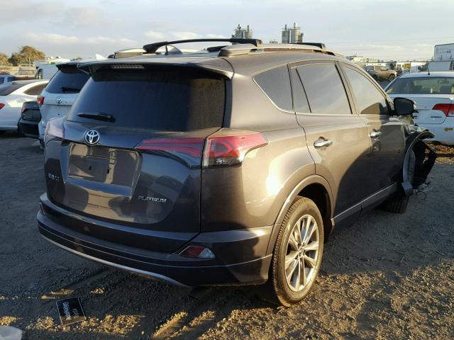 2T3YFREV6HW361430 - 2017 TOYOTA RAV4 LIMIT GRAY photo 4